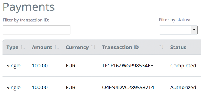 Slide payments 1 XS